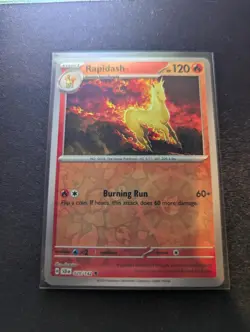 Rapidash 20/142 Uncommon Stellar Crown Pokemon Reverse Holo Near Mint - Image 1