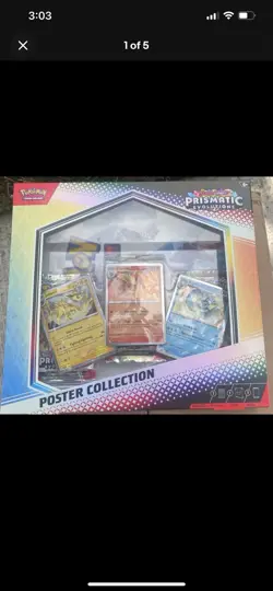 Pokemon TCG SV8.5 Prismatic Evolutions Poster Collection Box Factory Sealed - Image 1