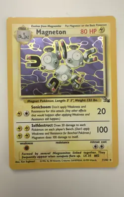 Pokemon Magneton 11/62 Fossil Holo NM - Image 1