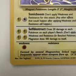 Pokemon Magneton 11/62 Fossil Holo NM - Image 4