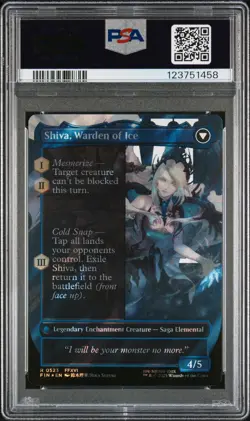 2025 MTG FF SURGE FOIL #0523 JILL, SHIVA'S DOMINANT/SHIVA, WARDEN OF ICE PSA 10 - Image 2