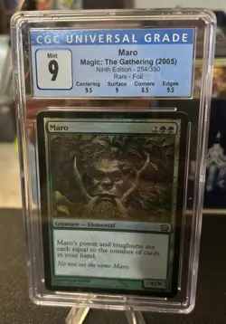 CGC MINT 9 MTG Maro 9th Edition (2005) Rare Foil 254/350 Elemental - Image 1