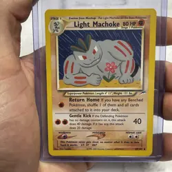 Pokemon Card - Neo Destiny 49/105 - LIGHT MACHOKE (uncommon) LP Vintage TCG Vtg - Image 1
