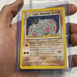 Pokemon Card - Neo Destiny 49/105 - LIGHT MACHOKE (uncommon) LP Vintage TCG Vtg - Image 2