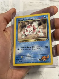 Misty’s Goldeen 30/132 Gym Heroes Pokemon Lightly Played LP Vintage Nintendo TCG - Image 2