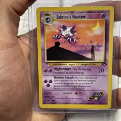 Pokemon Card - Gym Challenge 55/132 - SABRINA'S HAUNTER (uncommon) LP+ Vintage - Image 1