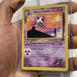 Pokemon Card - Gym Challenge 55/132 - SABRINA'S HAUNTER (uncommon) LP+ Vintage - Image 2