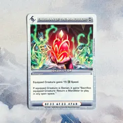 TALISMAN OF THE MANDIBLOR - Super Rare Chaotic Card - OP Tournament Version - Image 1