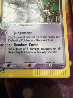 Pokemon TCG Dusclops Holo Rare Sandstorm 4/100 Heavily Played Card - Image 4