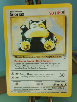 Pokemon Snorlax 30/130 Rare Base Set 2 Trading Card TCG - Image 1