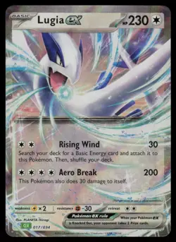 Lugia ex Holo Classic Collection Trading Card Game Classic 017/034 NM Pokemon - Image 1