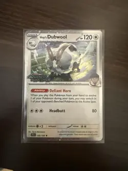 One (1) Hop's Dubwool Best Buy Exclusive Sealed 136/159 Pokemon TCG Card - Image 1