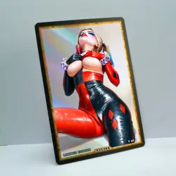 HARLEY QUINN Waifu Anime Card LIMITED 1/1 Custom TCG Holo T15394 - Image 2