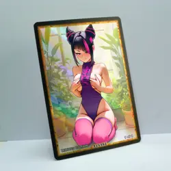 HAN JURI Waifu Anime Card LIMITED 1/1 Custom TCG Holo Goddess Story ACG T15392 - Image 2