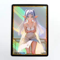 FRIEREN Waifu Anime Card LIMITED 1/1 Custom TCG Holo Goddess Story ACG T15391 - Image 1