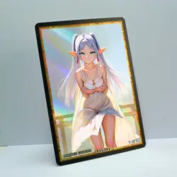 FRIEREN Waifu Anime Card LIMITED 1/1 Custom TCG Holo Goddess Story ACG T15391 - Image 2