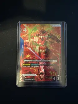 Gundam Card Game TCG Unicorn Gundam (Unicorn Mode) GD01-005 Alt Art - Image 1