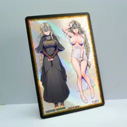 FIRE KEEPER Waifu Anime Card LIMITED 1/1 Custom TCG Holo T15389 - Image 2