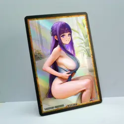 FERN Waifu Anime Card LIMITED 1/1 Custom TCG Holo Goddess Story ACG T15388 - Image 2