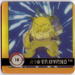 Drowzee and Hypno #10 3D Action Flipz Pokemon Artbox 1999 Nintendo CCG Game Card - Image 1