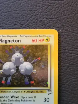 Pokemon Card Magneton 9/130 Base Set 2 Holo Rare Vintage WOTC (HP) - Image 5