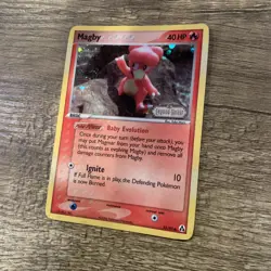 Pokemon Card - Magby Legend Maker 58/92 Common Reverse Holo Stamped 58/92 LP - Image 2