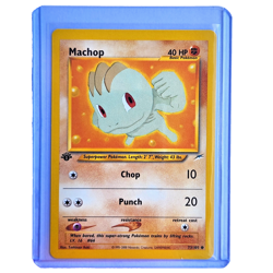 Machop 73/105 Pokemon TCG 1st Edition Neo Destiny NM Vintage 2002 Card - Image 1