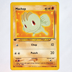 Machop 73/105 Pokemon TCG 1st Edition Neo Destiny NM Vintage 2002 Card - Image 2