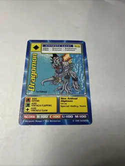 Vintage Digimon Card Game - Dragomon Bo-33 1st Edition - Image 1