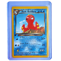 Dark Octillery 62/105 Pokemon TCG 1st Edition Neo Destiny NM Vintage 2002 Card - Image 1