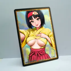 ERIKA Waifu Anime Card LIMITED 1/1 Custom TCG Holo Goddess Story ACG T15384 - Image 2