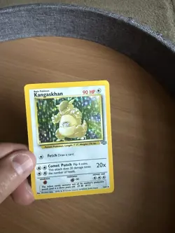 Kangaskhan Holo Rare 5/64 Jungle WOTC Vintage Pokemon Card LP Clean Display - Image 2
