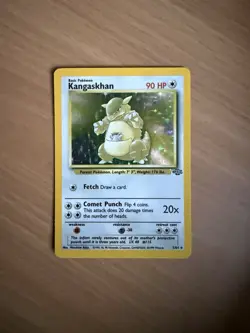 Kangaskhan Holo Rare 5/64 Jungle WOTC Vintage Pokemon Card LP Clean Display - Image 4