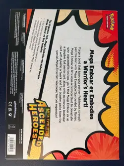 Pokemon TCG: Mega Evolution Ascended Heroes Emboar Factory Sealed EX Card Box - Image 4