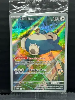 Snorlax SVP EN 051 Black Star Promo Scarlet & Violet Pokemon 151 Card - SEALED - Image 1
