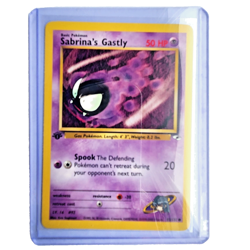 Sabrina's Gastly 93/132 Pokemon TCG Gym Heroes 1st Edition NM Vintage 2000 Card - Image 1