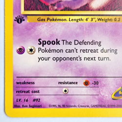 Sabrina's Gastly 93/132 Pokemon TCG Gym Heroes 1st Edition NM Vintage 2000 Card - Image 5