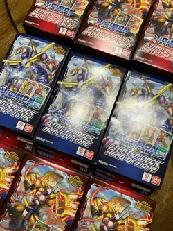 Digimon Hero of Hope Starter X3 Deck Card Game New Free Protector Of Light X6 - Image 3