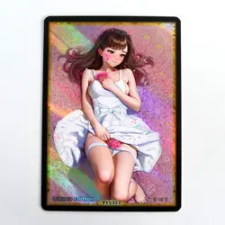 D.VA Waifu Anime Card LIMITED 1/1 Custom TCG Holo Goddess Story ACG T15377 - Image 1