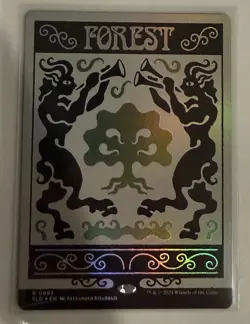 MTG Secret Lair- Forest 892 Foil - Image 1