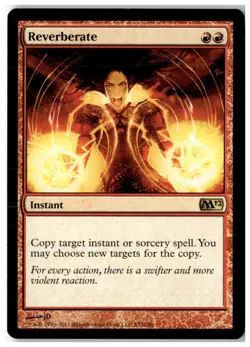 MTG Reverberate - Magic 2012 (M12) Moderately Played English - Image 1