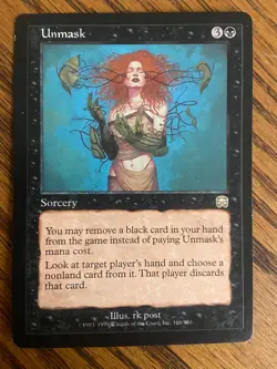 MTG Unmask Mercadian Masque 168/350 Uncommon Black Sorcery Regular 1999 EN - Image 1