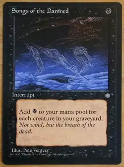 X 1 Songs of the Damned LP Ice Age MTG Magic The Gathering - Image 2