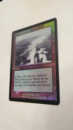 Magic The Gathering Foil Onslaught Polluted Delta LP lightly played excellent - Image 2