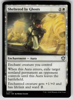 Sheltered by Ghosts Uncommon Commander: Secrets of Strixhaven 171 MTG NM 2026 - Image 1