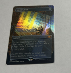 Mana Crypt - Double Masters Borderless #361 **Foil** - Image 1