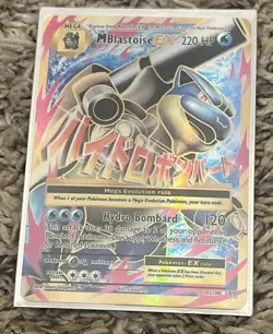 2016 M Blastoise EX Pokemon XY Evolutions 102/108 Full Art - Image 1
