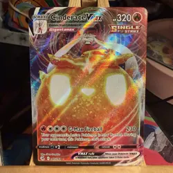 Cinderace VMAX 045/264 Fusion Strike Full Art Ultra Rare Holo Pokemon TCG MINT - Image 1