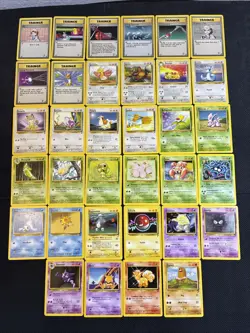 Pokemon Base Set 2 Lot Set Pokemon Collection x34 Vintage MP/HP - Image 1