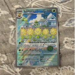 Pokemon TCG Sunflora 169/167 SV06 Twilight Masquerade IR Full Art Holo - Image 1